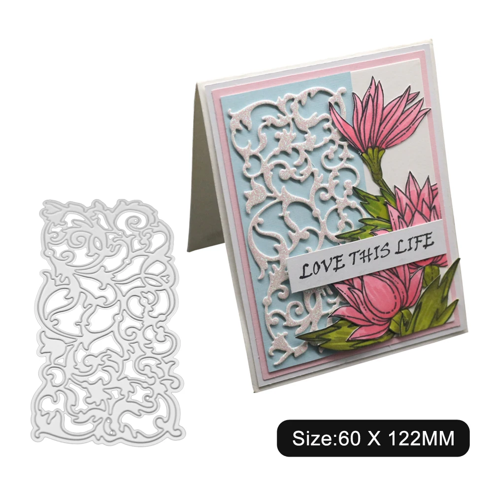  2019 Invitation lace Background Cutting Dies New Mold in 2019 for Card Making - 4.00036E+12