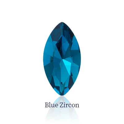 Blue Zircon Супер Необычные хрустальные конский глаз сверху камни Наветт стеклянные приклееные Стразы идеально подходят для DIY Изготовление одежды Ювелирные изделия Аксессуары - Цвет: Blue Zircon