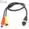 4-Pin Aviation Female to RCA Male & DC Jack Male CCTV Vehicle Cam Adapter Cable Audio Camera cable 50 cm ► Photo 3/3