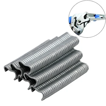 

600 pcs M Nail Cages Installation Plier Chicken Duck Bird Dog Cage Clamp Rabbit Staples Aniaml Cage Accessories