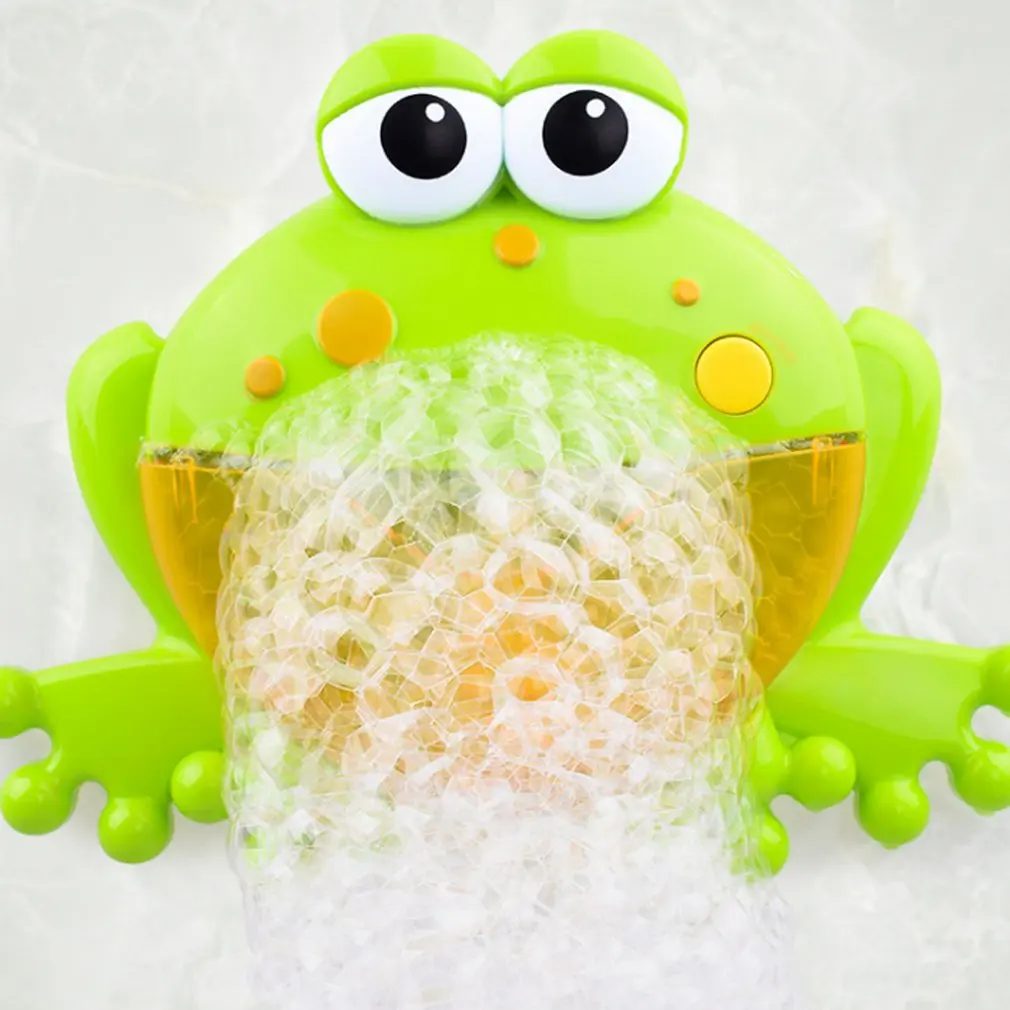 Cartoon Cute Frog Automatic Bubble Machine Blower Maker Party Summer Outdoor Toy Bubble Generate Toy for Kids