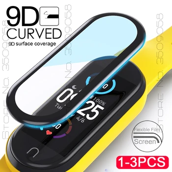 

1-3Pcs 9d full surface curved screen protector for xiaomi mi band 5 soft glass xiomi band5 miband5 smartbracelet protective film