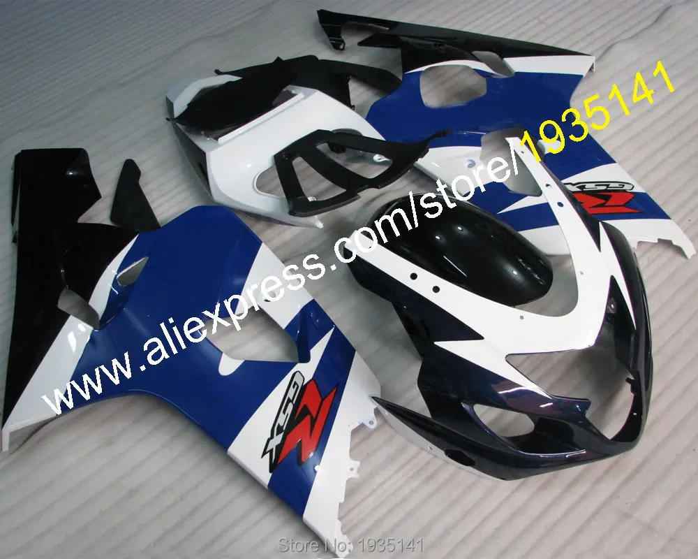Для Suzuki K4 GSXR600 GSXR750 2004 2005 Комплект кузова GSX-R600/750 синий послепродажный обтекатель кузова(литье под давлением