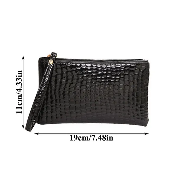 PU Leather Clutch Bags  Handbag Zipper Business Man Purse Wrist Strap Hand Bag ID Card Holders Cash Wallet Ladies purses bolsas 3