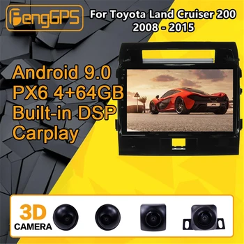 

For Toyota Land Cruiser 200 LC200 Android Radio Car multimedia Player Stereo PX6 GPS Navigation Head unit 360 Camera Autoradio