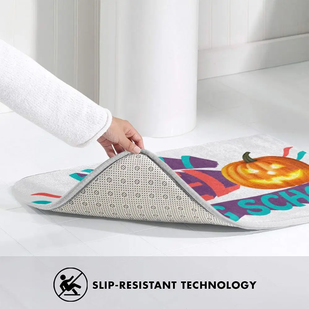 Очарование дома как я себя во время школы Тыква LampCarpet 15,7 "X 23,5" Пользовательские гостиная спальня Противоскользящий вход коврик 40X60 см