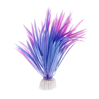

Artificial Plastic Big Leaf Grass Fish Tank Aquarium Submarine Fake Simulation Kelp Water Plant Landscape Ornament Decoration