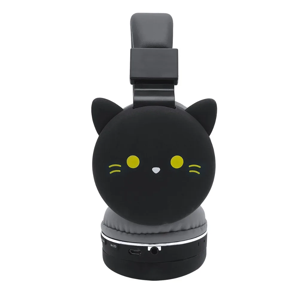 Новейшая черная кошка кролик Bluetooth наушники Беспроводная музыкальная гарнитура игровые наушники для iPhone X samsung подарки на день рождения