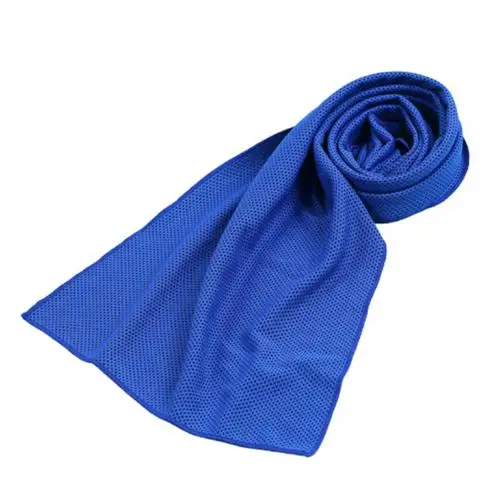 Dark Blue 80cm Многоразовое портативное наружное спортивное полотенце для фитнеса, йоги, охлаждающее полотенце, быстросохнущее холодное полотенце - Цвет: Dark Blue 80cm