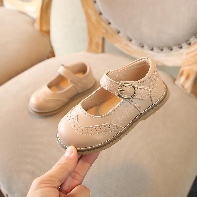 Children's shoes toddler shoes soft bottom children's leather shoes  spring new colorful casual Performance shoes