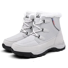Женская обувь новые женские Ботинки Зимняя бархатная хлопковая обувь теплые зимние женские ботинки на толстой подошве женские хлопковые ботинки