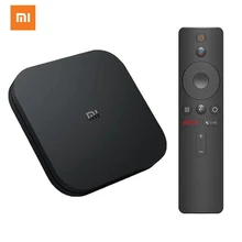 Xiaomi Mi ТВ коробка S штепсельная вилка европейского стандарта 4K ТВ-приставка Android ТВ 8,1 со сверхвысоким разрешением Ultra HD, 2G 8G WI-FI Google Cast Netflix-IPTV Set-top Box Media Player