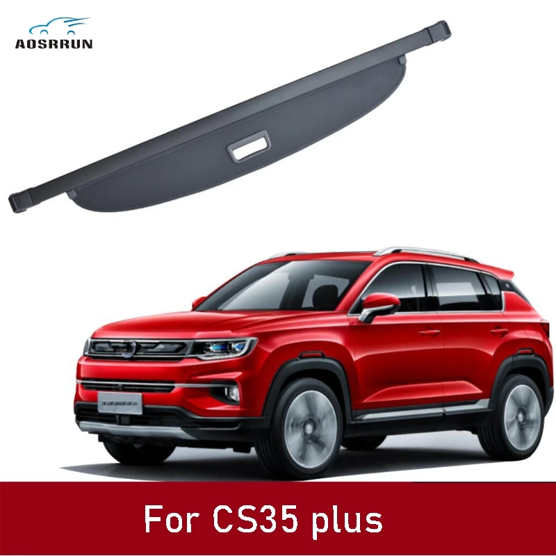 Car Trunk Cover Curtain Anti-stress PU Car Accessories For Changan CS35plus AOSRRUN