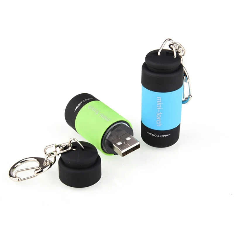 USB зарядка маленький карманный фонарь светодиодный светильник портативный фонарик брелок для ключей фонарь перезаряжаемый брелок декоративный фонарь e
