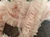 10CM Wide Three Layers Lace Skin Pink 3D Pleated Chiffon Fabric Embroidered Fringe Ruffle Trim Fluffy Dress Sewing DIY Ribbon ► Photo 3/6