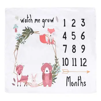 

Baby Milestone Blanket Baby Photography Props Blanket Newborn 12 Monthly Photo Props Background Blanket