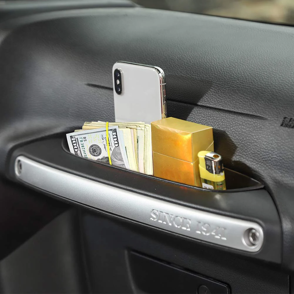 ABS Passenger Storage Tray Car Seat Grab Bar Credit Card Phone Sunglasses Box for Jeep Wrangler JK JKU 2018-2019 | Автомобили и
