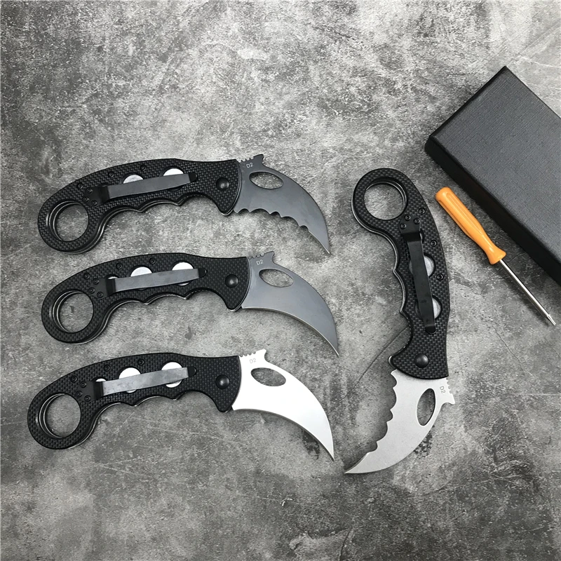 Karambit коготь нож складной карманный армейский ножи охотничий нож выживания прямой тактический нож Открытый EDC нож D2 стальной