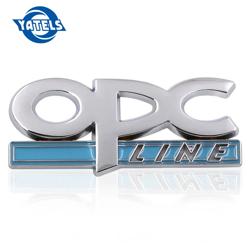 

3D Metal OPC LINE Emblem Car Side Fender Tail Badge Front Grille Sticker for OPEL Zafira b Corsa d Insignia Mokka Regal Astra g