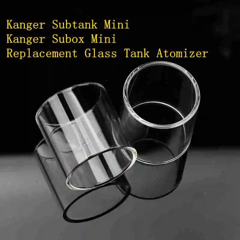 

4pcs/lot Replacement Pyrex Clear Glass Tube Fit for Kangertech Kanger Subtank Mini / Subox Mini Atomizer Tank