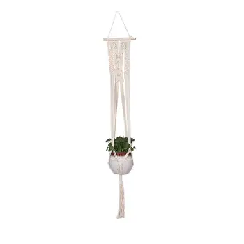 

Decor Plant holder Vintage Macrame Flower Pot Garden Holder Legs Hanging