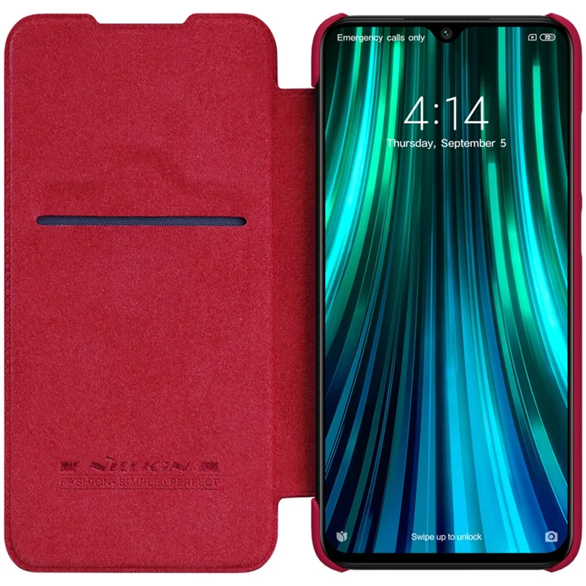 For Xiaomi Redmi Note 8 Pro Flip Case Nillkin Qin Vintage Leather Flip Cover Card Pocket Wallet Case For Redmi Note8 Phone Bags