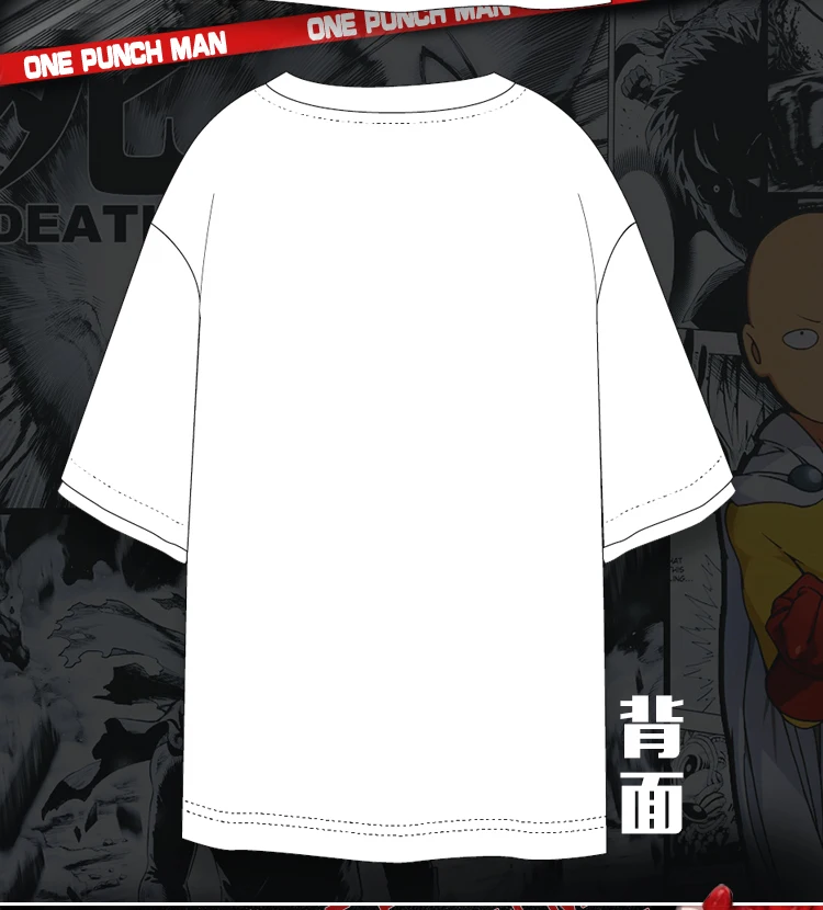 One-Punch Man японская аниме летняя хлопковая Футболка свободная футболка одежда для мужчин и женщин Повседневная футболка с коротким рукавом топы SAITAMA