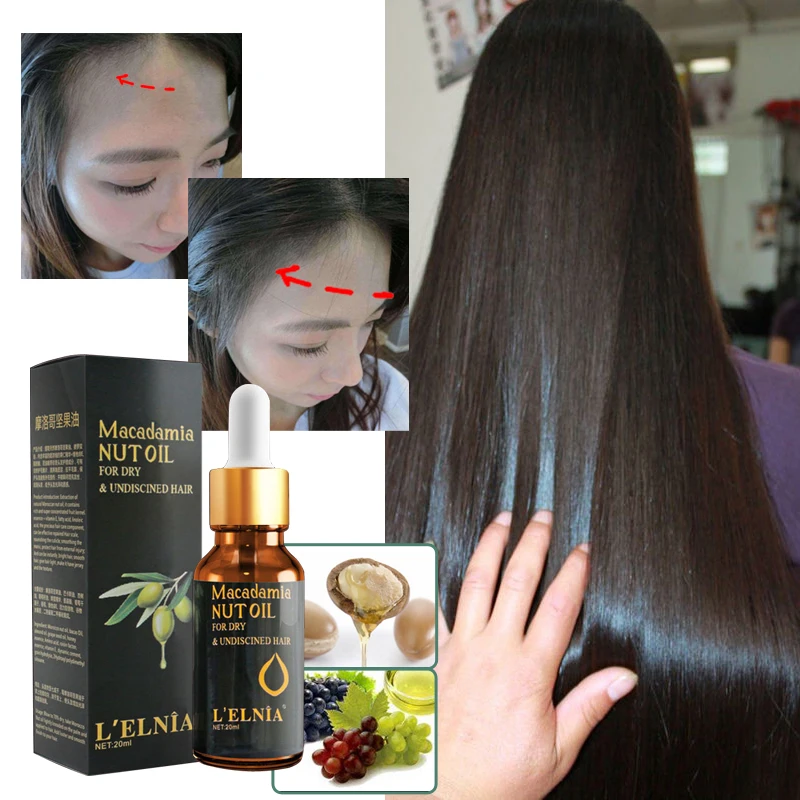 

Argan Oil Hair Care Treatment Essence Fast Powerful Hair Growth Liquid Hair Loss Products Serum Repair Hair Keratine Herbal 20ml