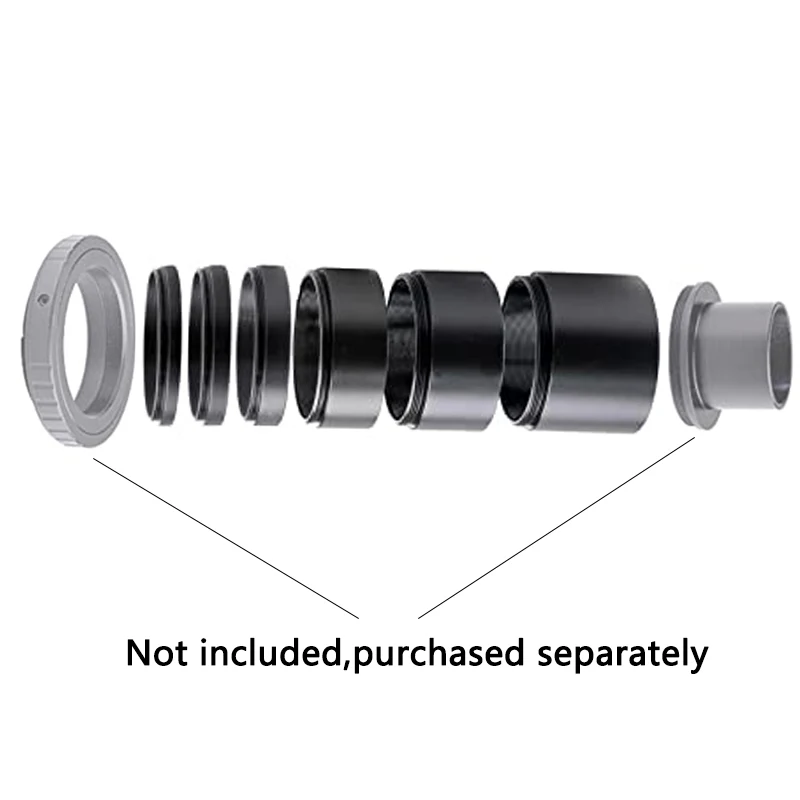 StarDikor M42x0.75 Metal Focal Length Extension Tube Kits 3/5/7/10/12/15/20/30mm For Astronomical Telescope Photography T Ring 5