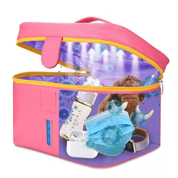 

UV Sanitizer Bag UV LED Sanitizing Box Portable UVC Light Cleaner Kill 99.99% in 5 Minutes for Phone Underwear Toothbrush