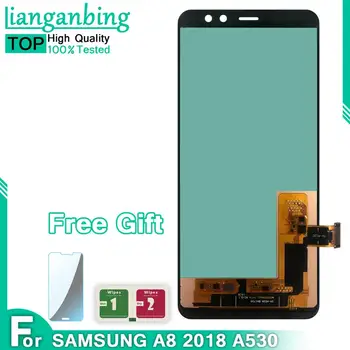 

100% Working LCDS For SAMSUNG GALAXY A8 2018 A530 LCD Display Touch Screen Digitizer Assembly Replacement parts for samsung A8