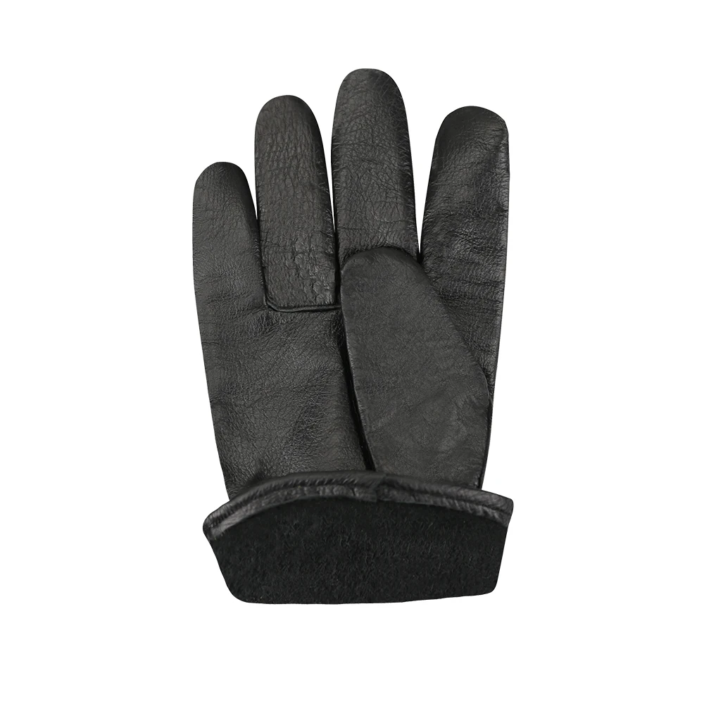 Black Leather Drivers Motorcycle Cowhide Working Gloves Safety Works for Men Women No Lining work gloves,protective gloves