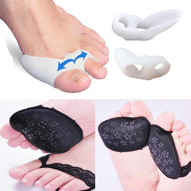 Silicone Hallux Valgus Bunion Corrector Toe Separator Orthopedic Flatfoot Arch Support Cushion Insoles Pedicure Foot Care Tool