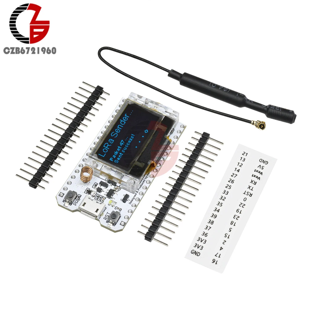 SX1276 ESP32 LoRa Bluetooth Wifi макетная плата двойной режим 0,9" 868 МГц-915 МГц IOT CP2102 микро антенна USB 32 м для Arduino