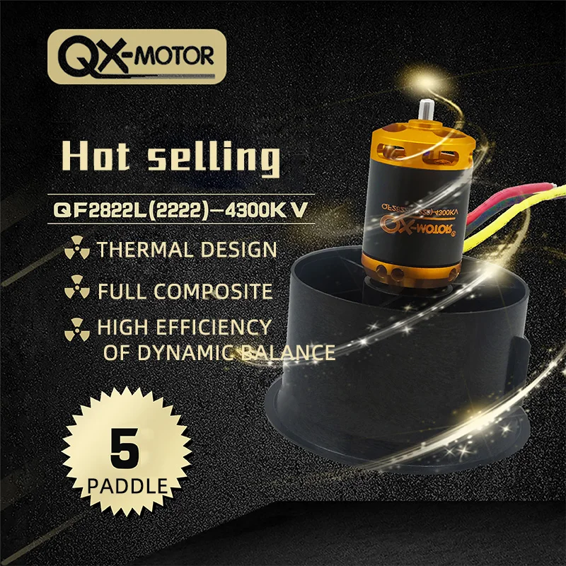 

Group of sunseeker 64 # mm5 Ye Han model aircraft accessories bypass fan motor 4300 kv brushless motors