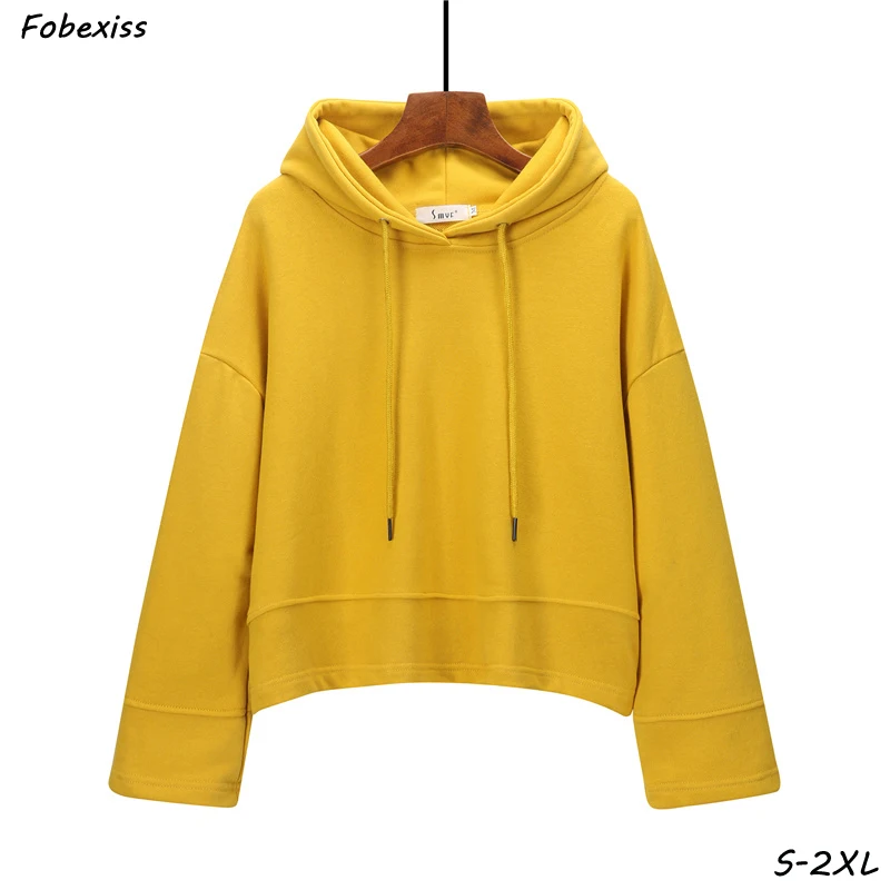 Толстовки женские Осень каваи желтая Толстовка Harajuku Drawstring толстовки с капюшоном Готический Черный уличная Женская толстовка женская толстовки женские худи женские kpop женские толстовки bts. одежда толст