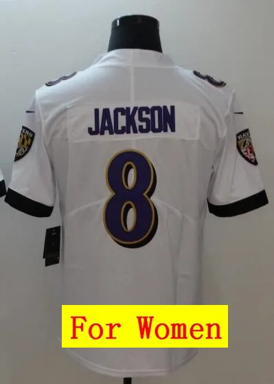 As photo Все сшитые мужские wo мужские новые молодежные Детские th Baltimore Lamar Jackson 8 Джерси - Цвет: As photo