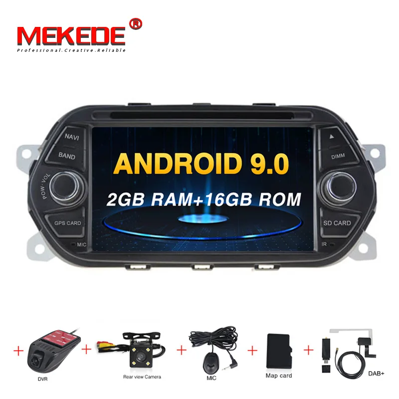 Android 9,0 4+ 64G Автомобильная dvd-навигационная система плеер для Fiat Tipo EGEA- 8 Восьмиядерный wifi BT Радио стерео Поддержка DVR dab - Цвет: 16G  camera DVR DAB