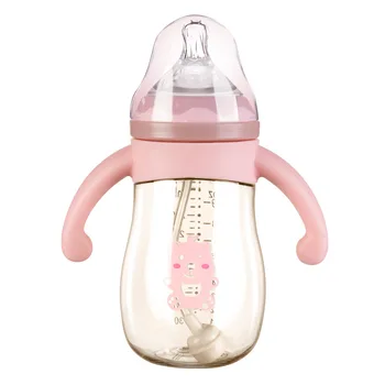

Bottle Manufacturers Drop-Resistant Anti-Flatulence Baby's Feeding Bottle Can Be OEM Temperature-Resistant Baby PPSU Milk Bottle
