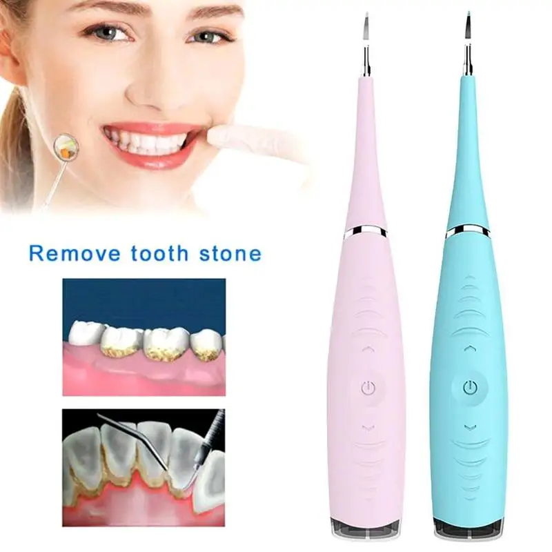 Portable Electric Sonic Dental Tooth Calculus Remove Stains Tartar Tool Dentist Whiten Teeth Health Oral Hygiene 2