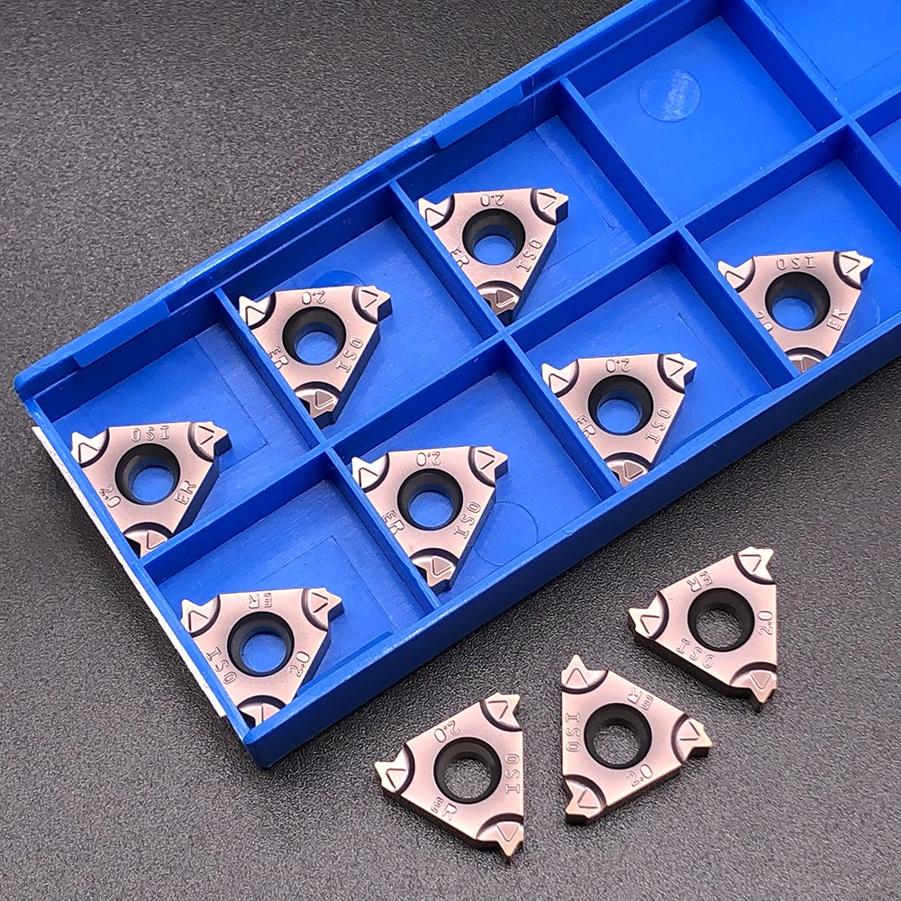 

10pcs RCKLCY 16ER M 2.0 ISO FT1125 Carbide Insert Thread Blade cnc Lathe threading Cutter Tool Processing stainless steels