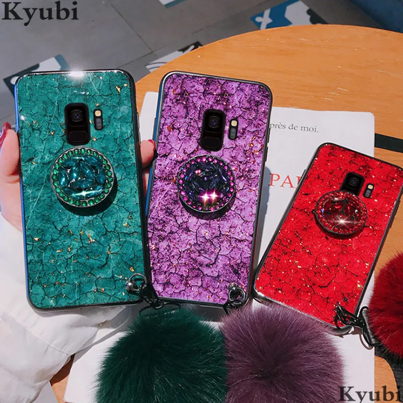 Satnd чехол для samsung Galaxy A6 A8 плюс A7 A9 A5 A6S A8S глянцевый чехол для samsung Galaxy A10 A20 A30 A40 A50 A60 A70