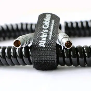 

Alvin's Cables 4 Pin Male to 4 Pin Male Coiled Twist Cable Teradek Bond ARRI Alexa Camera