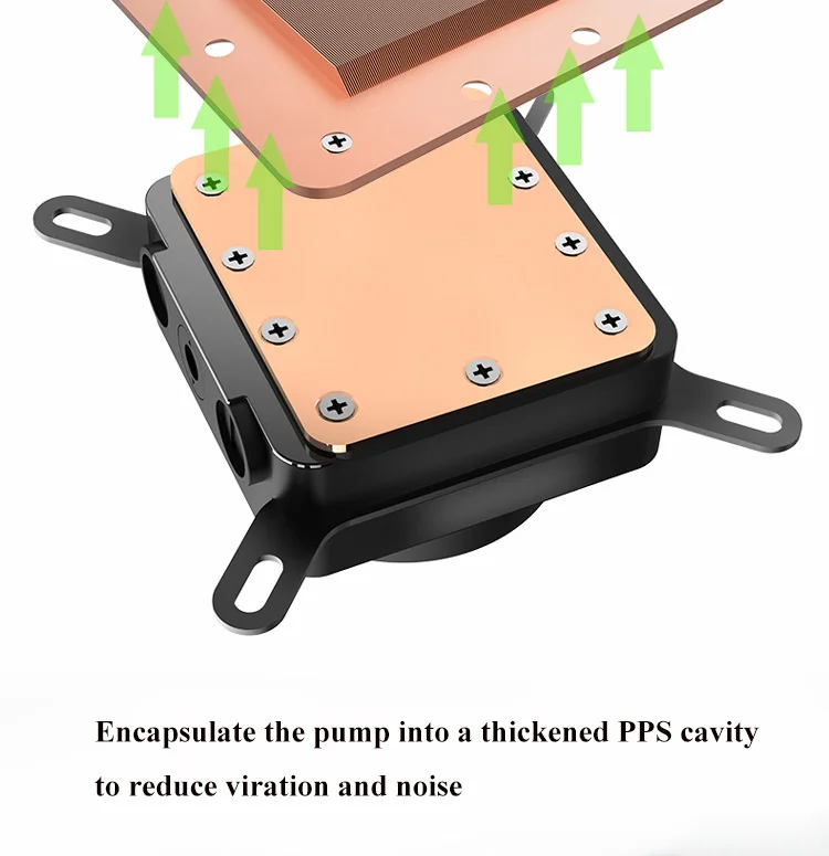 Pccooler PC Case Water Cooling Computer CPU Fan Integrated Water Cooler Cooler For LGA 775/115x/1366/2011/AMD/AM3/AM4