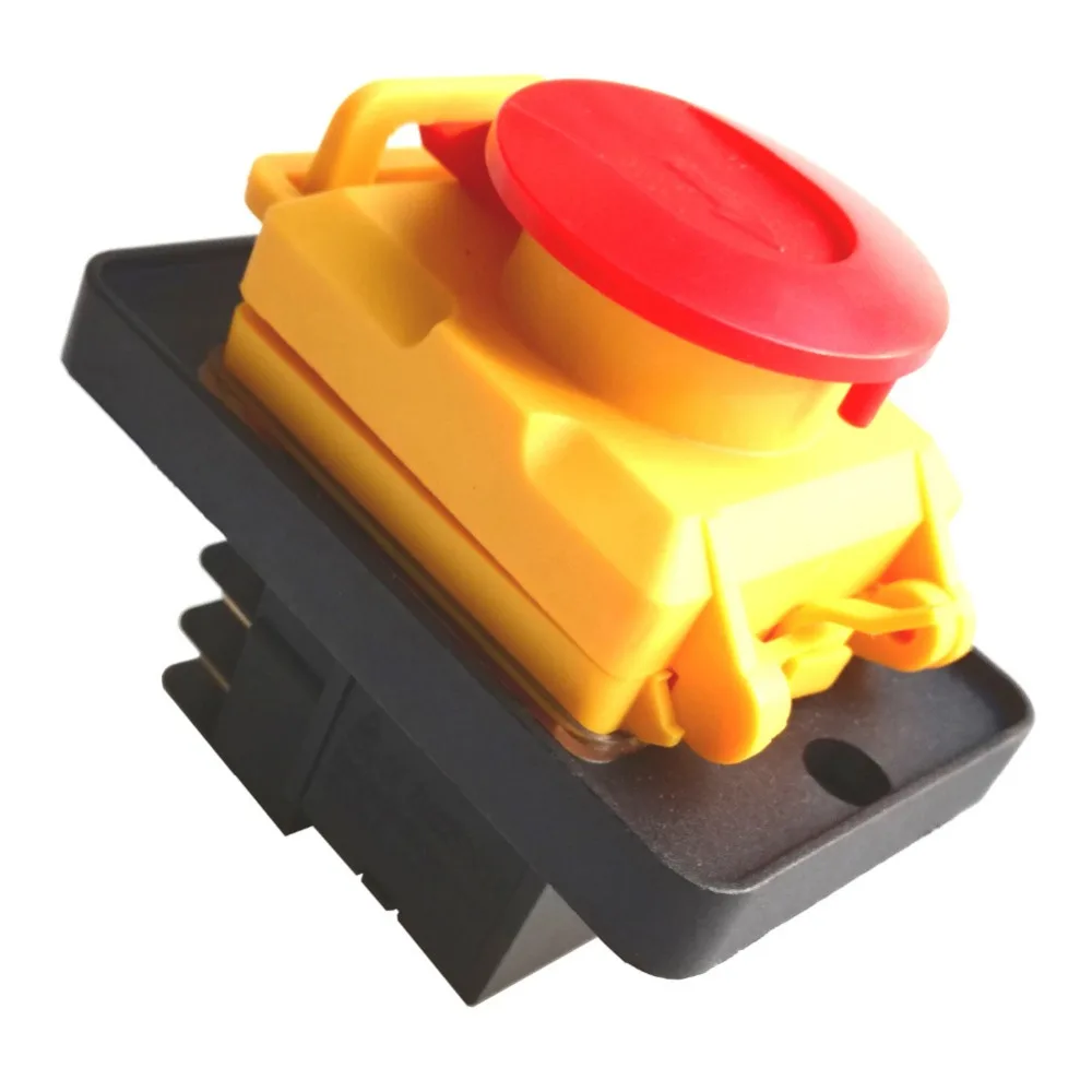 botões de parada de emergência, ac, 250v, 12(10) a