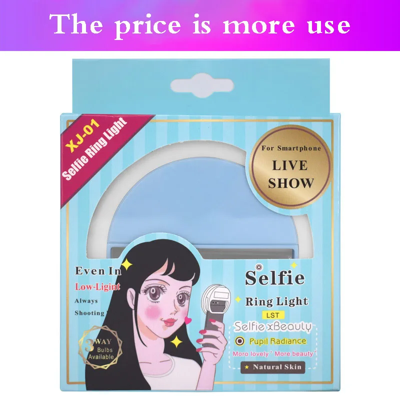 Портативный Selfie Light Selfie повышающий светодиодный свет заполняющий свет клип-на кольцо селфи свет с зеркалом для Dop кольцо селфи свет