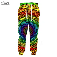 Спортивные Повседневные мужские брюки Модные женские 3D печатные визуальные Vertigo уличные брюки для мальчиков спортивные брюки мужские тренировочные брюки