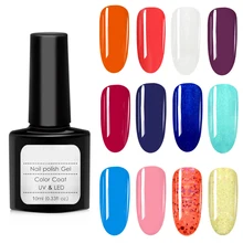 Горячая Распродажа, Гель-лак для ногтей, свежий цвет, Полупостоянный УФ-лак, белый для маникюра, Гибридный Гель-лак для ногтей, 10 мл
