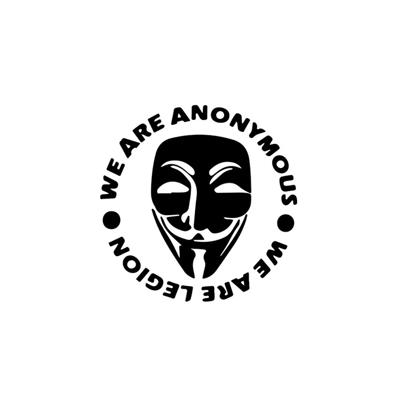 Забавная наклейка для автомобиля we are anonymous ноутбука грузовика бампера окна