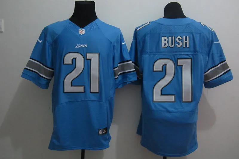 Stitiched, Detroit s, Barry Sanders, Eric Ebron, jonson, Matthew Stafford, Ndamukong Suh, Reggie Bush Jersey - Цвет: Цвет: желтый